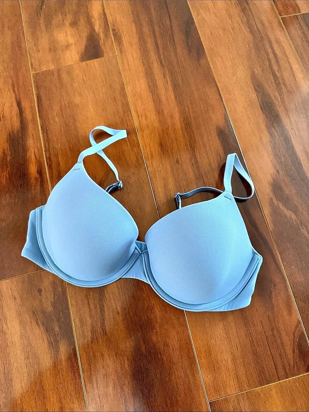 SKIMS Fits Everybody T-Shirt Bra Blue Bra Size 34C Like New